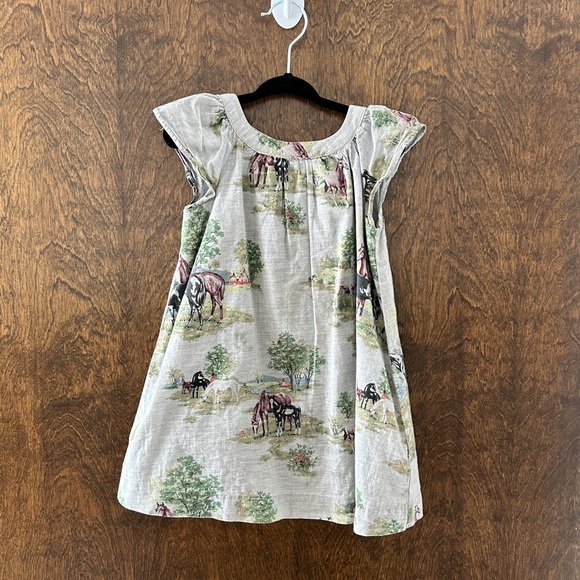 Vintage horse print dress - Picture 3 of 4